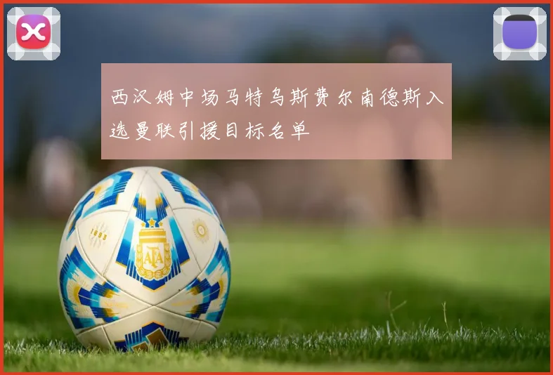 西汉姆中场马特乌斯费尔南德斯入选曼联引援目标名单